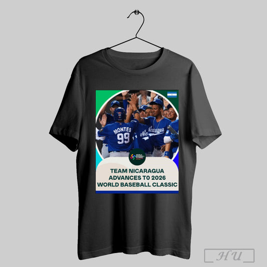 Trendy Team Nicaragua Advances To 2026 World Baseball Classic Win Over Team Chinese Taipei Poster T Shirts Sweatshirt
