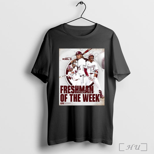 Trendy Texas Am Aggies Baseball Terrence Kiel Ii Freshman Of The Man Big Weekend From The Rook Leads To Weekly Poster T Shirt
