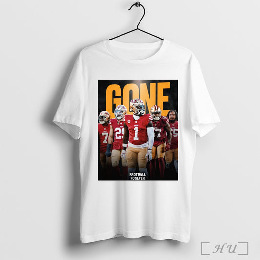 Trendy The 49ers Have Seen A Bevy Of Players Depart The Bay This Offseason Deebo Samuel Dre Greenlaw Charvarius Ward Poster T Shirt Sweatshirt