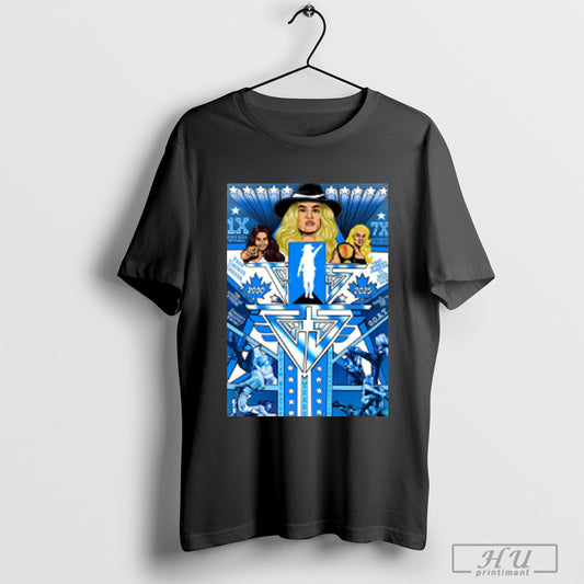 Trendy Trish Stratus 1x Wwe Hall Of Famer 7x Womens Champion First Womens Champion To Main Event Raw Art Poster T Shirt