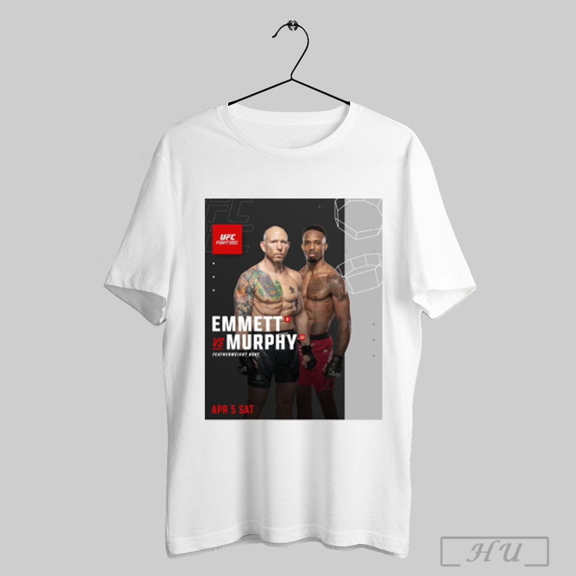 Trendy Ufc Fight Night The Main Event Miracle Josh Emmett Vs Lerone Murphy Featherweight Bout April 5 Sat 2025 Poster T Shirt Sweatshirt