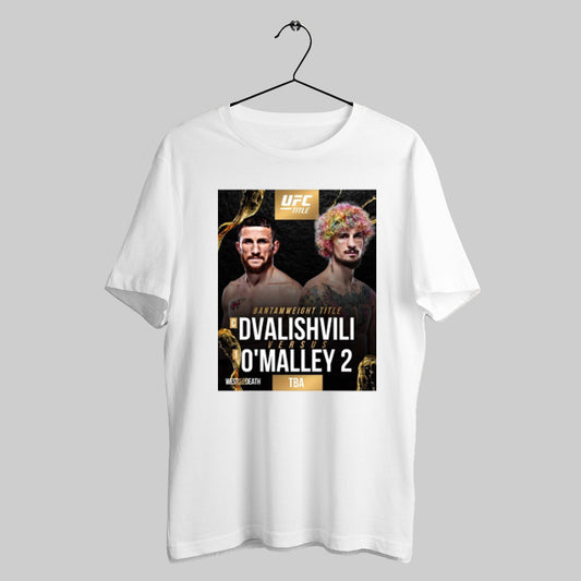 Trendy Ufc Title Bantamweight Title Merab Dvalishvili Versus Sean Omalley 2 West Till Death Poster T Shirts