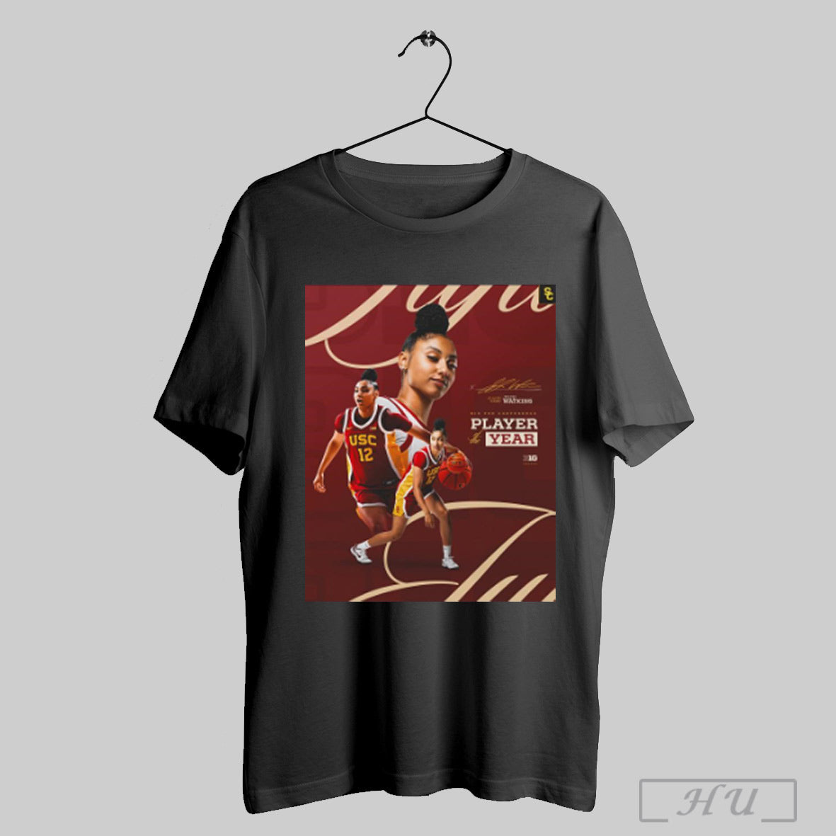 Trendy Usc Trojans Player Name Juju Watkins Big Ten Conference Player The Year Awards Signature Poster T Shirts
