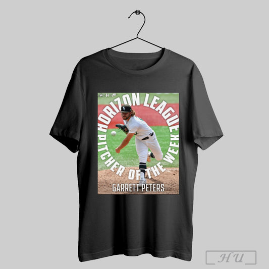 Trendy Wright State Raiders Baseball Garrett Peters Horizon League Battle Of The Week 2025 Season Poster T Shirt Sweatshirt