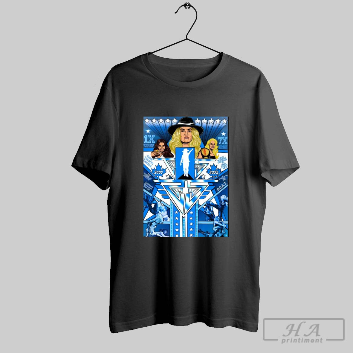 Trish Stratus 1x Wwe Hall Of Famer 7x Womens Champion First Womens Champion To Main Event Raw Art Poster T Shirt
