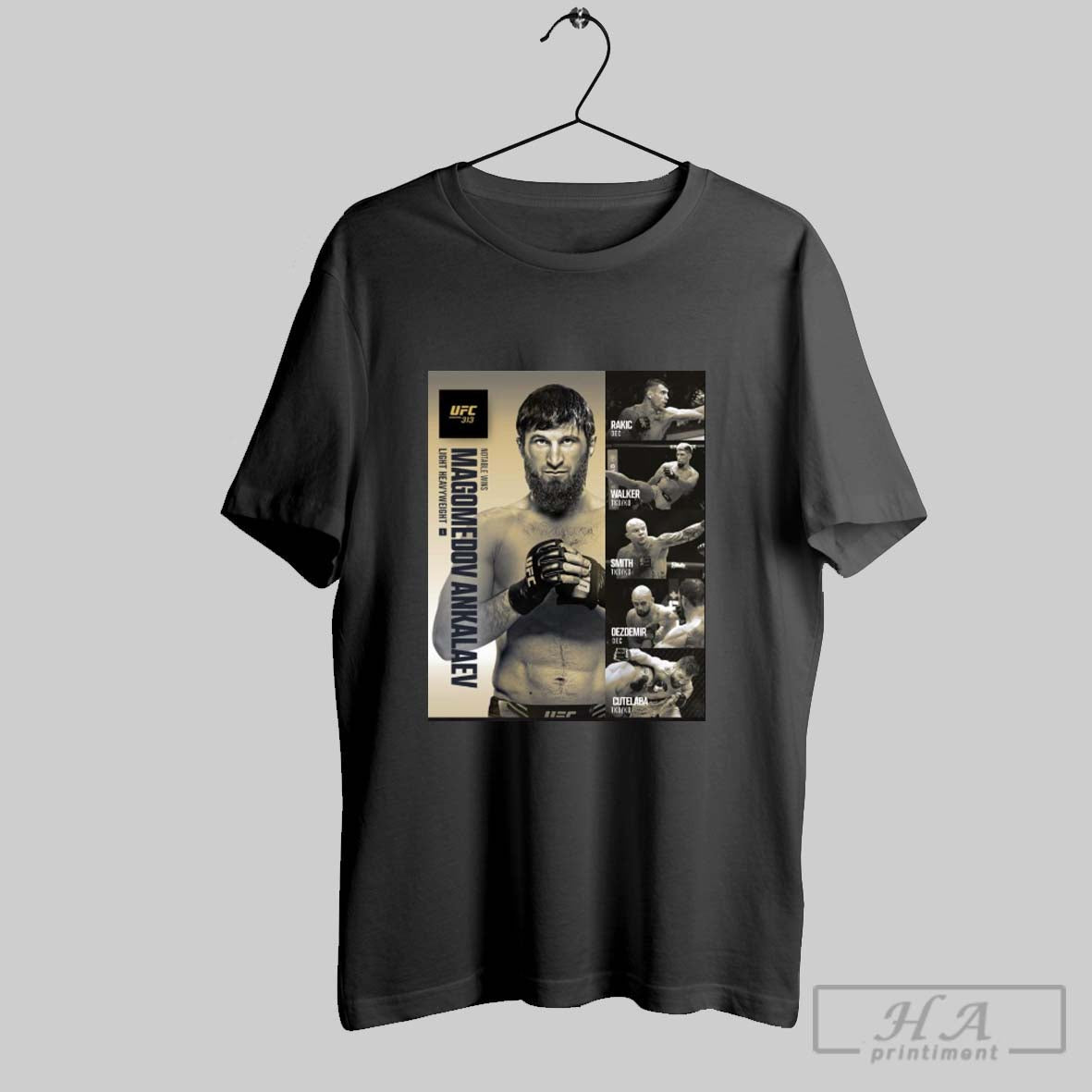 Ufc 313 Notable Wins Magomedov Ankalaev Light Heavyweight Rakic Walker Smith Oezdemir Cutelaba Resume Poster T Shirt