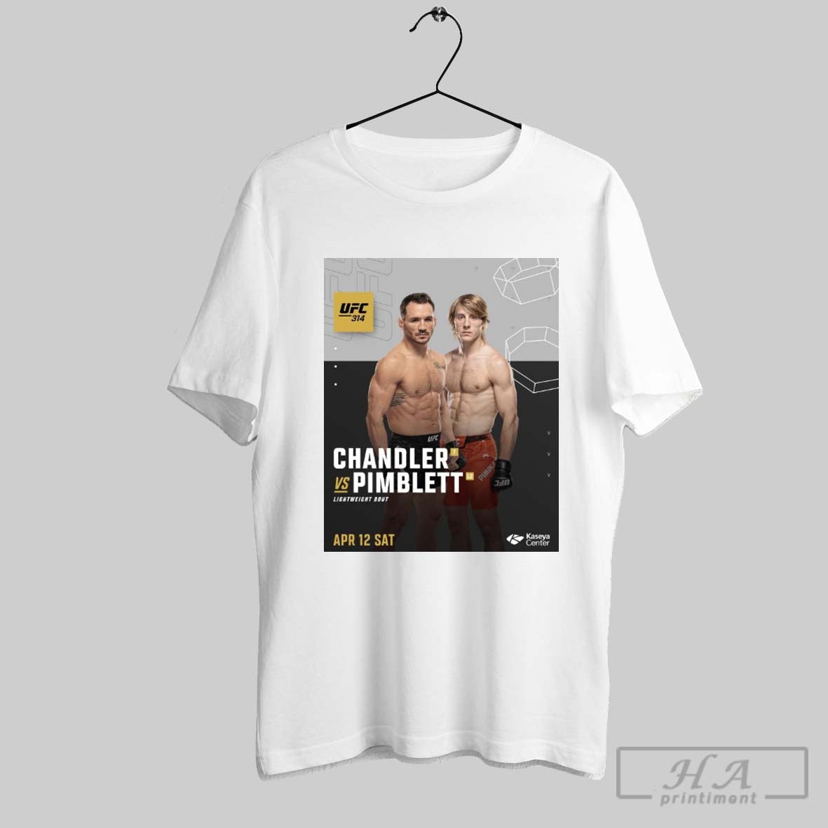 Ufc 314 Michael Chandler Vs Paddy Pimblett Lightweight Bout April 12 2025 Sat Poster T Shirt
