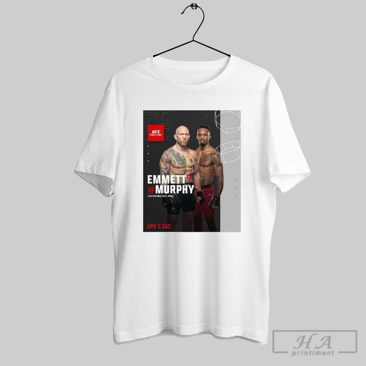 Ufc Fight Night The Main Event Miracle Josh Emmett Vs Lerone Murphy Featherweight Bout April 5 Sat 2025 Poster T Shirt