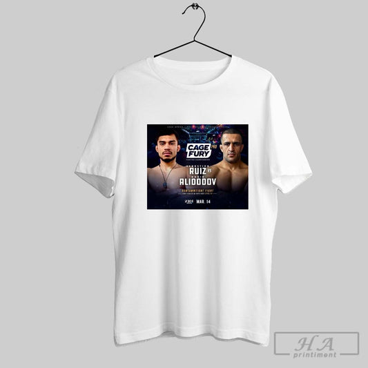 Ufc Fight Pass Cage Fury 140 Sebastian Ruiz Vs Nodir Alidodova Bantamweight Fight March 14 2025 Poster T Shirt