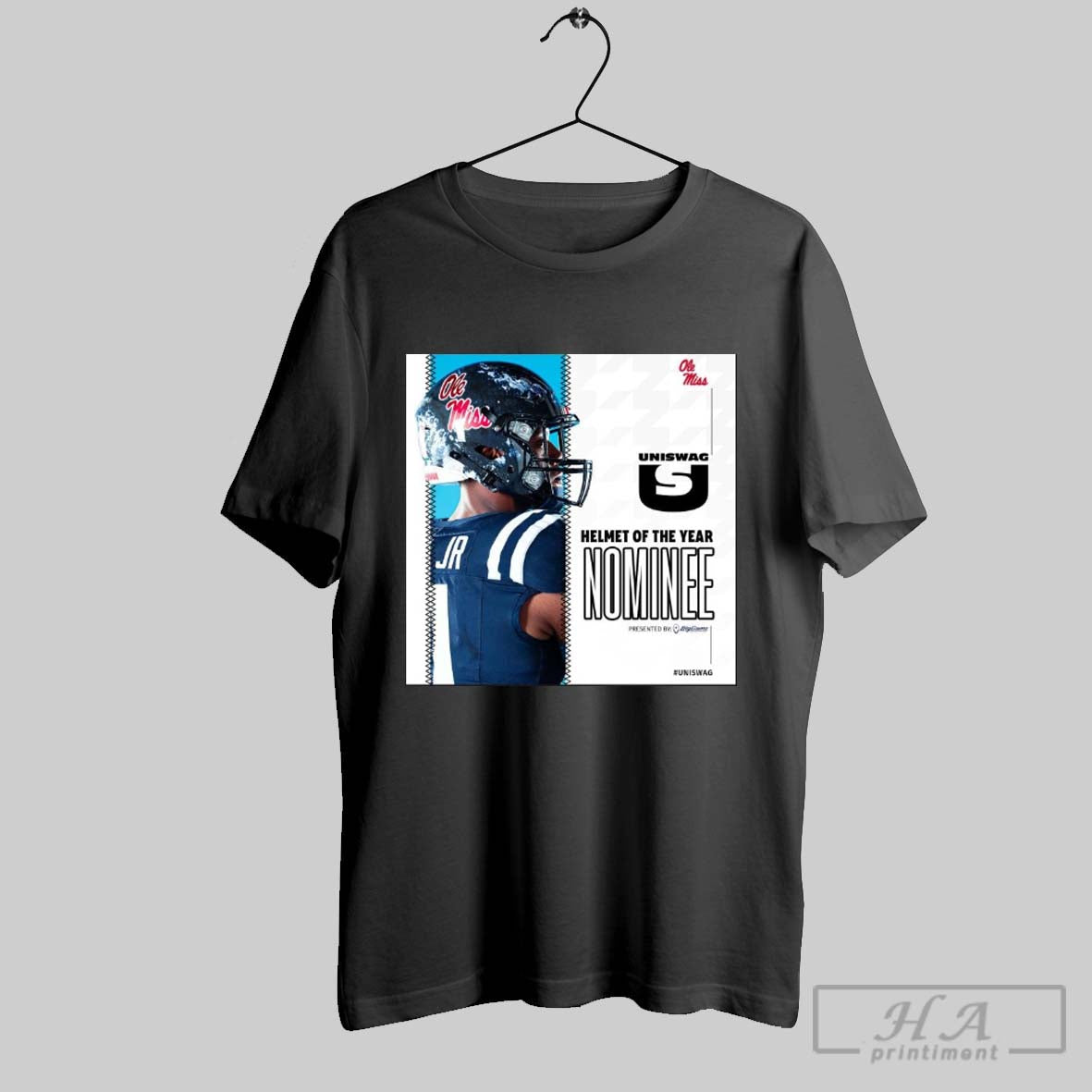 Uniswag Helmet Of The Year Nominee Ole Miss Football Best Helmet Of The 2024 College Football Season Poster T Shirt