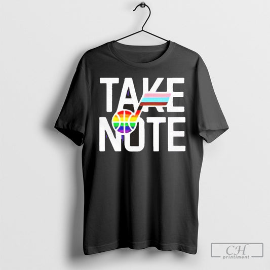 Utah Jazz Take Note Pride Shirt Sweatshirt Poster