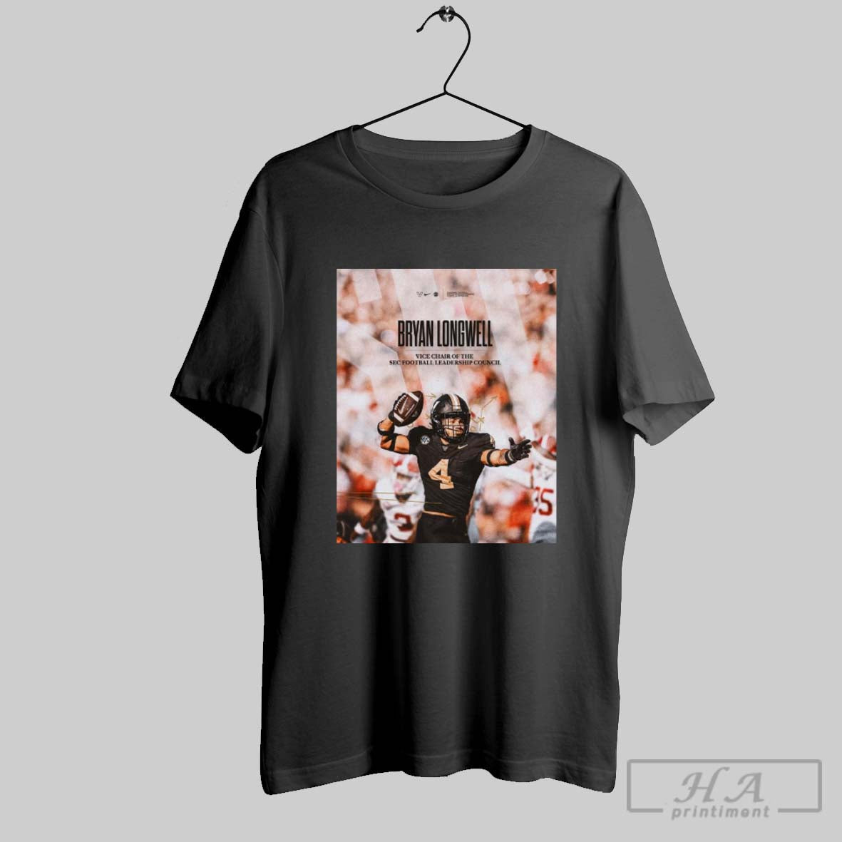 Vanderbilt Commodores Football Bryan Longwell Vice Chair Of The Sec Football Leadership Council Poster T Shirt