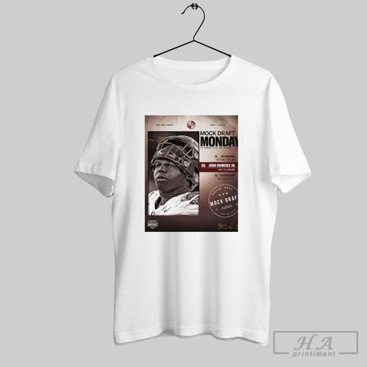 Washington Commanders Mock Draft Monday 29 Josh Conerly Jr Round 1 Pick 29 Raise Hail Poster T Shirt