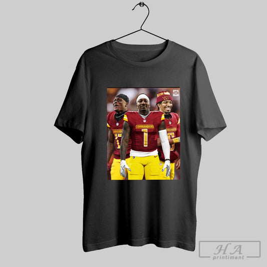 Washington Commanders New Look Offense Qb Jayden Daniels Rb Brian Robinson Jr Rb Austin Ekeler Poster T Shirt