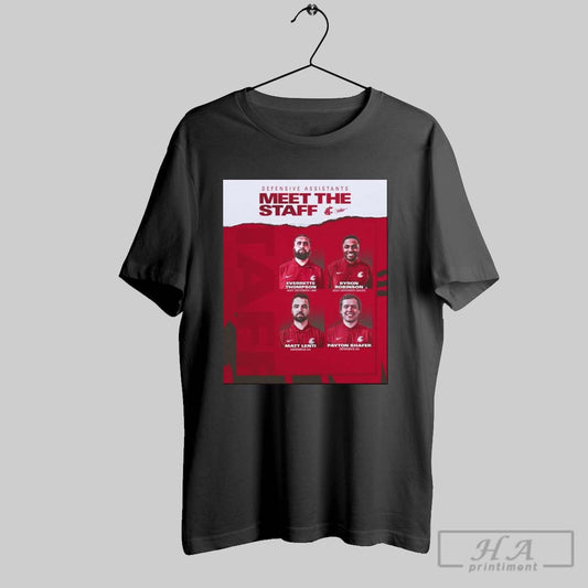 Washington State Football Defensive Assistants Meet The Staff Everrette Thompson Byron Robinson Matt Lenti Payton Shafer Poster T Shirt