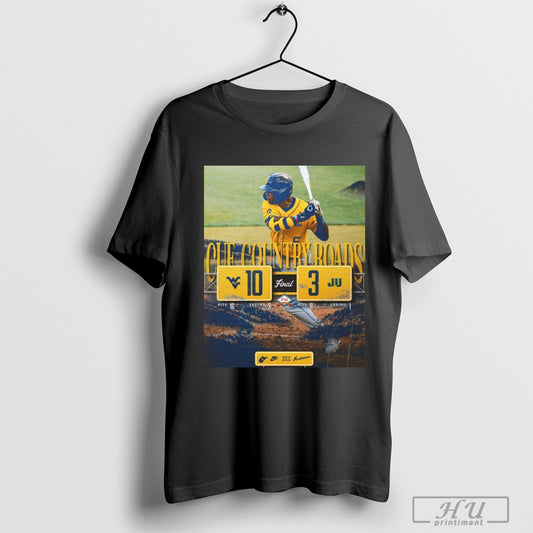 West Virginia Mountaineers 10 2 Jacksonville Dolphins Final Score 2025 Cue Country Roads Poster T Shirt