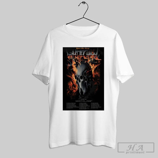 Whitechapel Hymns Over Europe Tour 2025 Poster Shirt