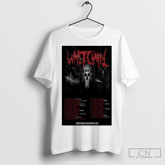 Whitechapel Tour 2025 Hymns In Dissonance Poster Tee Shirt Sweatshirt