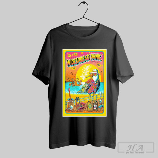 Widespread Panic Feb 14 16 2025 Hard Rock Hotel At Etess Arena Atlantic City Nj Tour Poster T Shirt