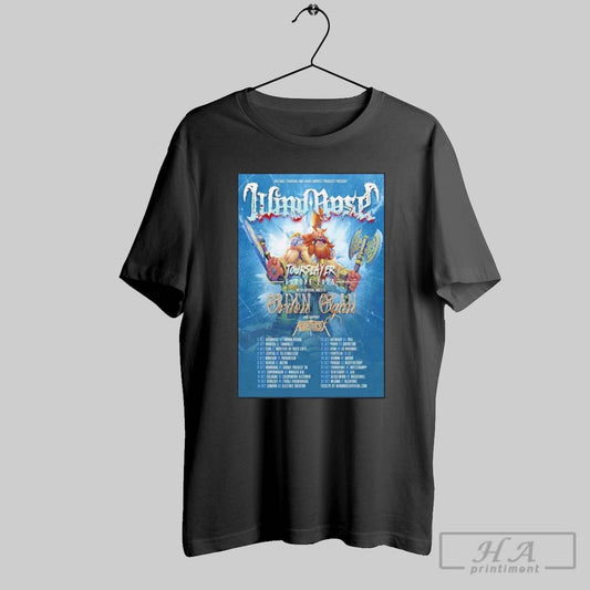 Wind Rose Tour Slayer Europe 2025 Poster T Shirt