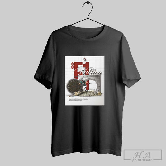 Wisconsin Badgers Football Eagles Are Re Signing All Pro Lb Zack Baun To A Three Year 51 Million Contract Poster T Shirt