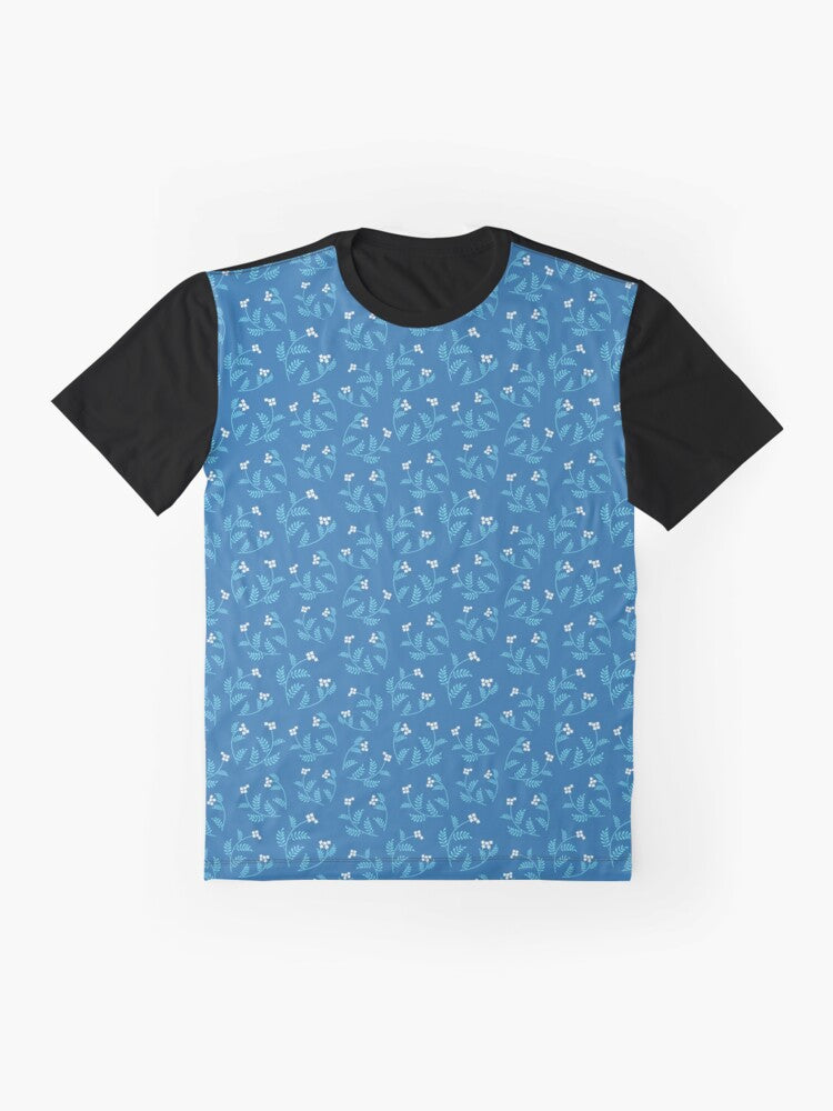 February 3rd Birth Flower Bittercress Pattern Graphic T-Shirt