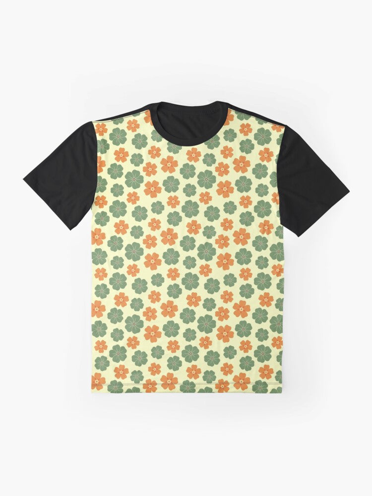 February 7th Birth Flower Forget-me-not Pattern Graphic T-Shirt