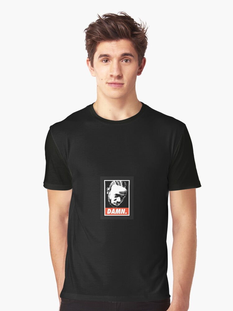 Hip-Hop DAMN Poster – Kendrick Lamar Inspired Graphic Tee Graphic T-Shirt