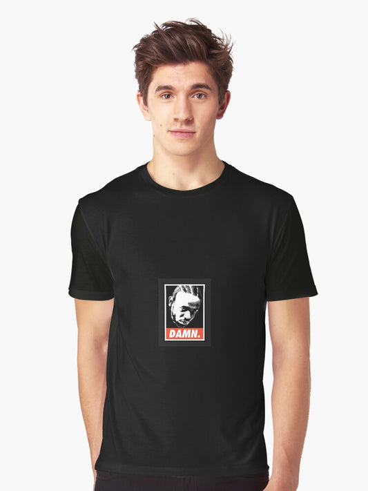 Hip-Hop DAMN Poster – Kendrick Lamar Inspired Graphic Tee Graphic T-Shirt