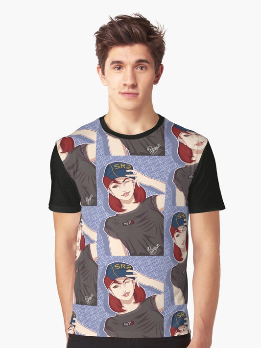 FemShep- Mass effect Graphic T-Shirt