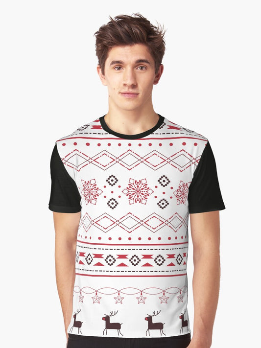 Festive Charm, Christmas, Time, Hohoho, funny, gifts, Graphic T-Shirt