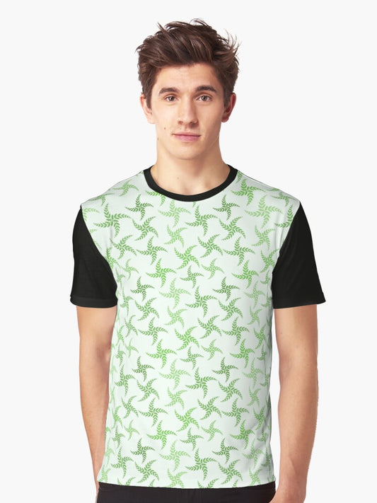 February 5th Birth Flower Fern Pattern Graphic T-Shirt