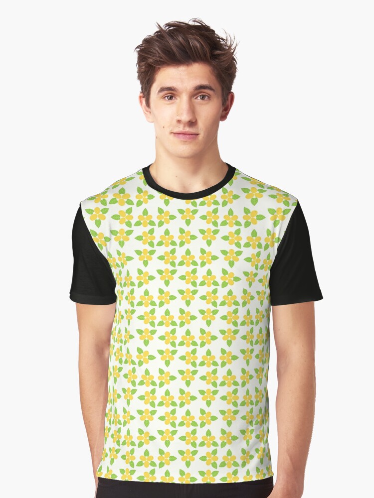 February 2nd Birth Flower Quince Pattern Graphic T-Shirt