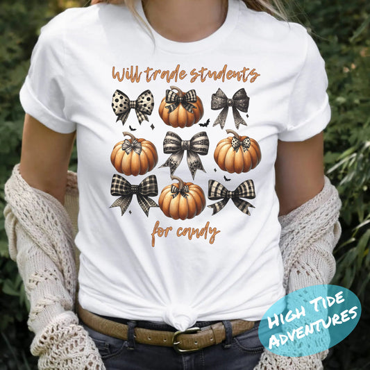 Comfort Teacher Halloween Shirt, Halloween Teacher Shirt, Trick or Teach Shirt, Spooky Teacher T-shirt, Ghost Teacher Pumpkin Shirt, Trendy