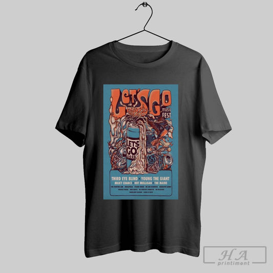 L Poster Lets Go Music Fest Crownsville Md Jun 6 7 2025 Third Eye Blind Young The Giant Milky Chance Hot Mulligan The Maine T Shirt