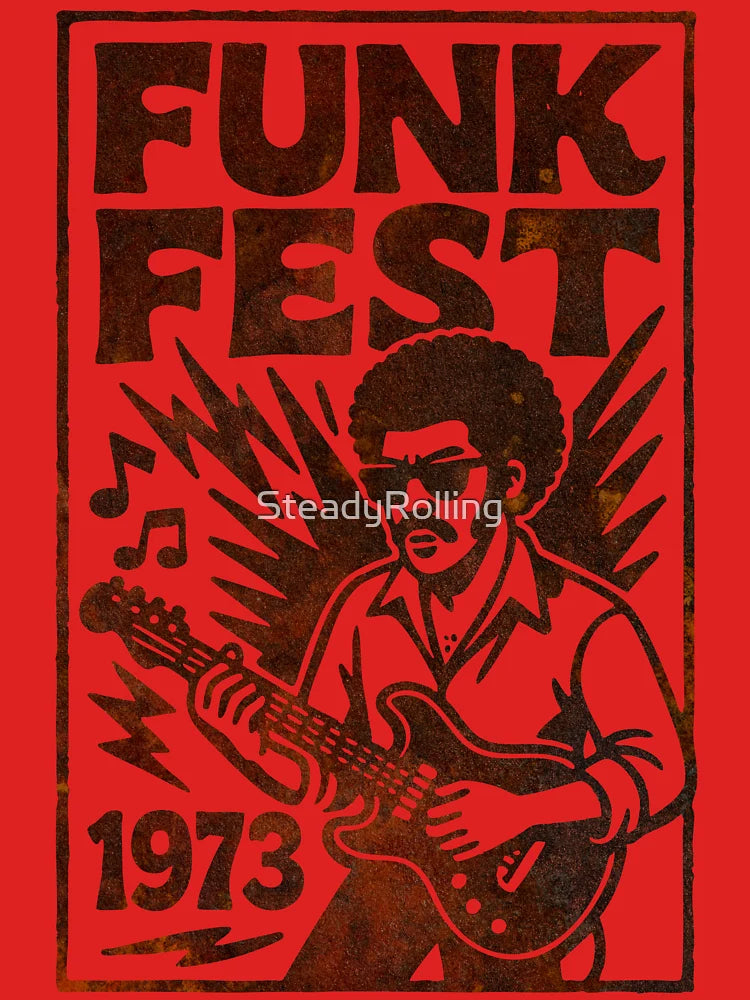 Funk Fest 1973 Poster Rusted Classic T-Shirt