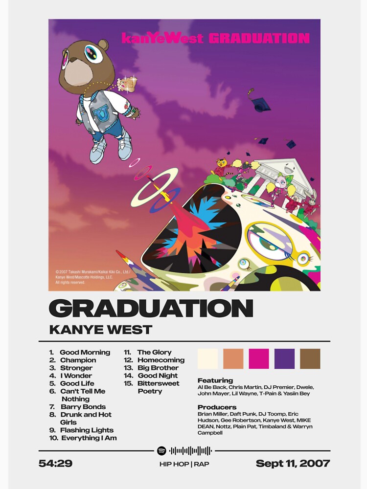 Graduation by Kanye West Album Poster Premium T-Shirt