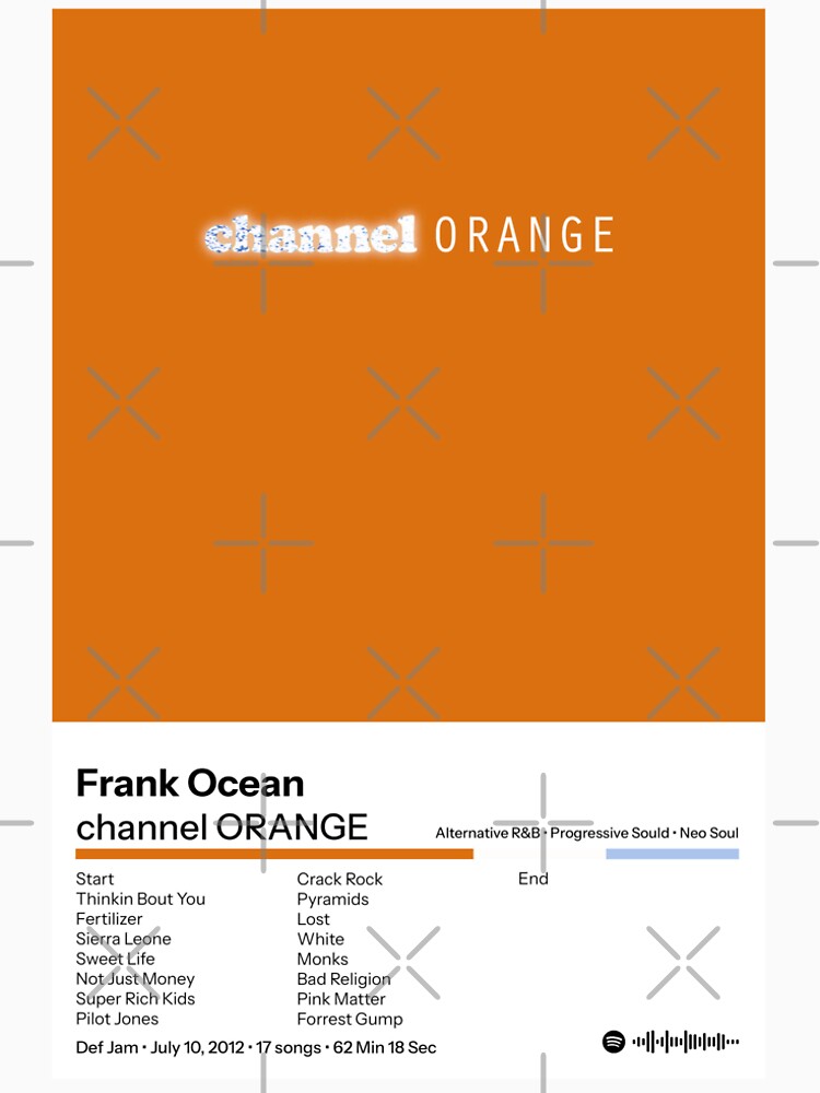 Frank Ocean Posters | Channel Orange Poster | Album Cover Poster | Poster Print Wall Art | Custom Poster | Home Decor | Blond | Frank Ocean Poster Premium T-Shirt