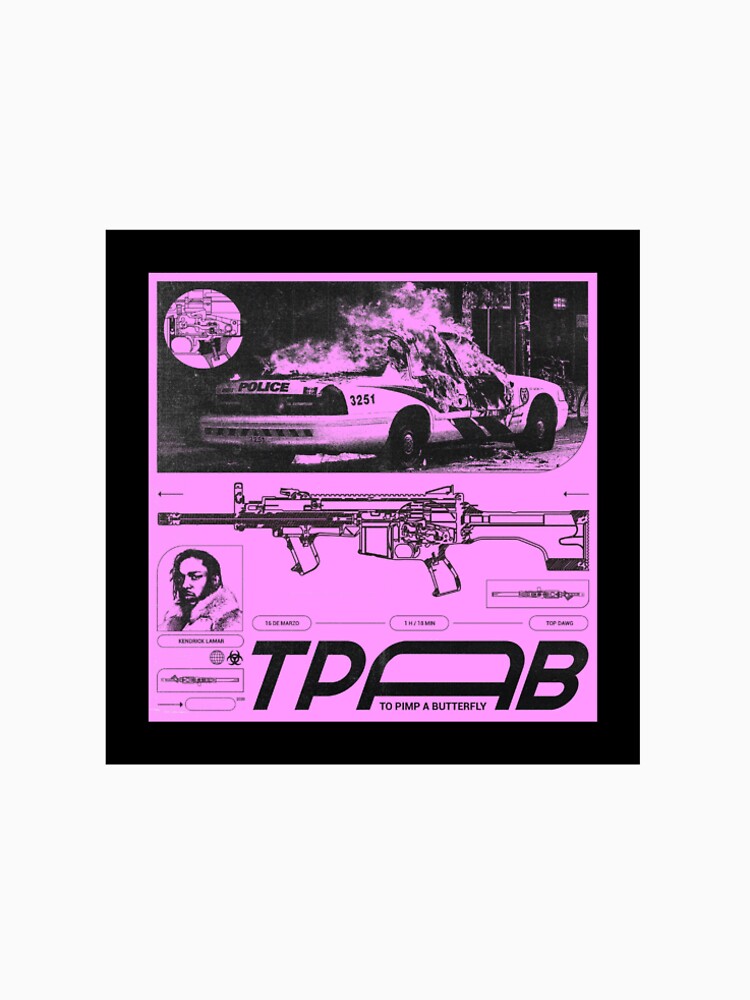 TO PIMP A BUTTERFLY PINK POSTER Premium T-Shirt