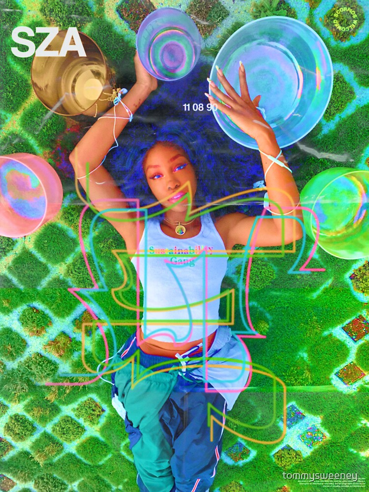 SZA SATURATED POSTER Premium T-Shirt