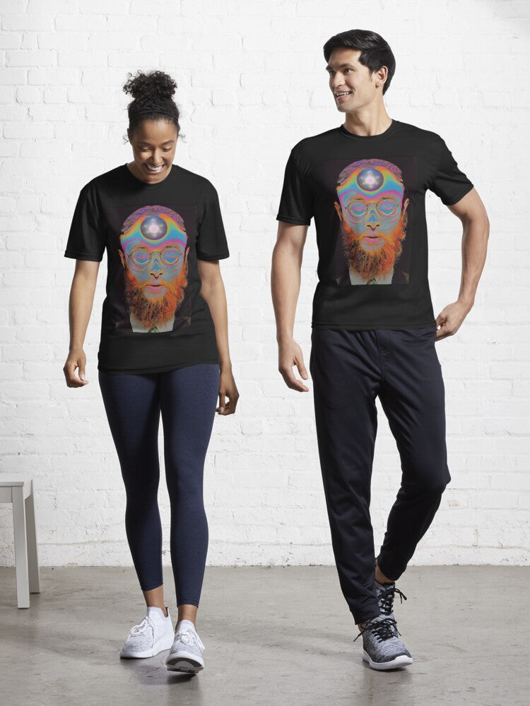 Freddie Dredd Psychedelic Swirl Head – Vintage Visionary Abstract Poster Active T-Shirt