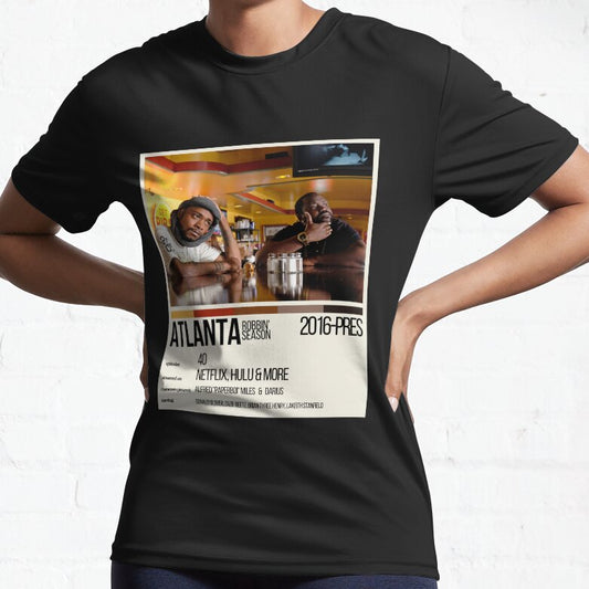 Atlanta Poster - Lemon Pepper Wet Active T-Shirt