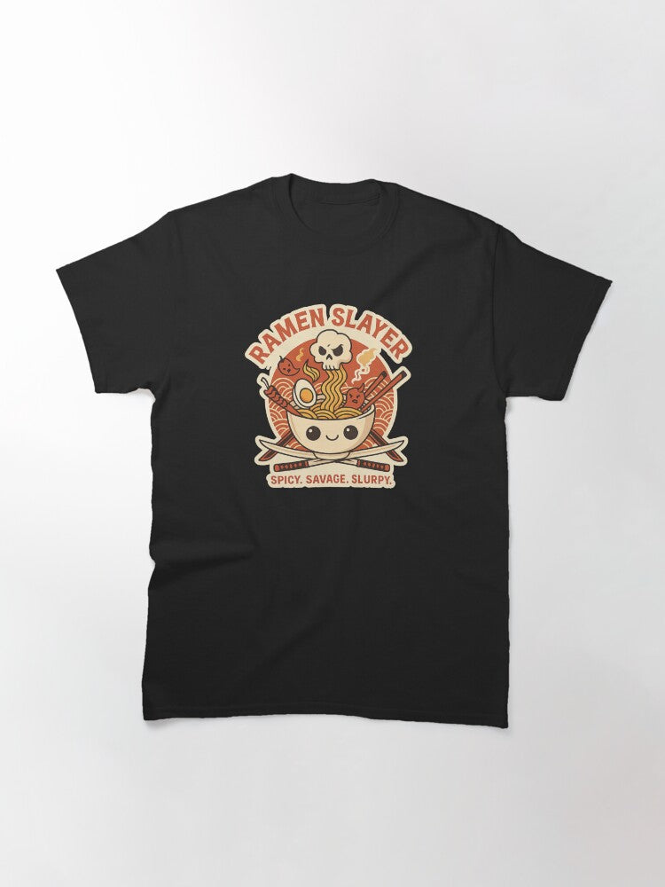 Ramen Slayer – Spicy Cute Noodle Bowl T-Shirt, Sticker & Poster Classic T-Shirt