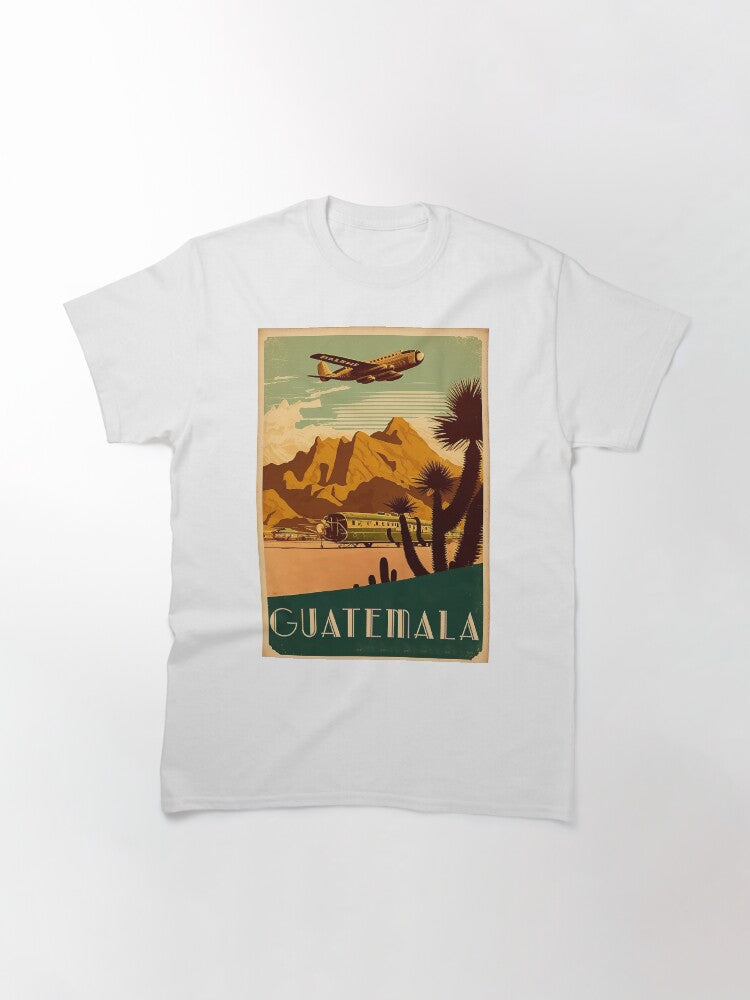 Guatemala Vintage Travel Art Poster Classic T-Shirt