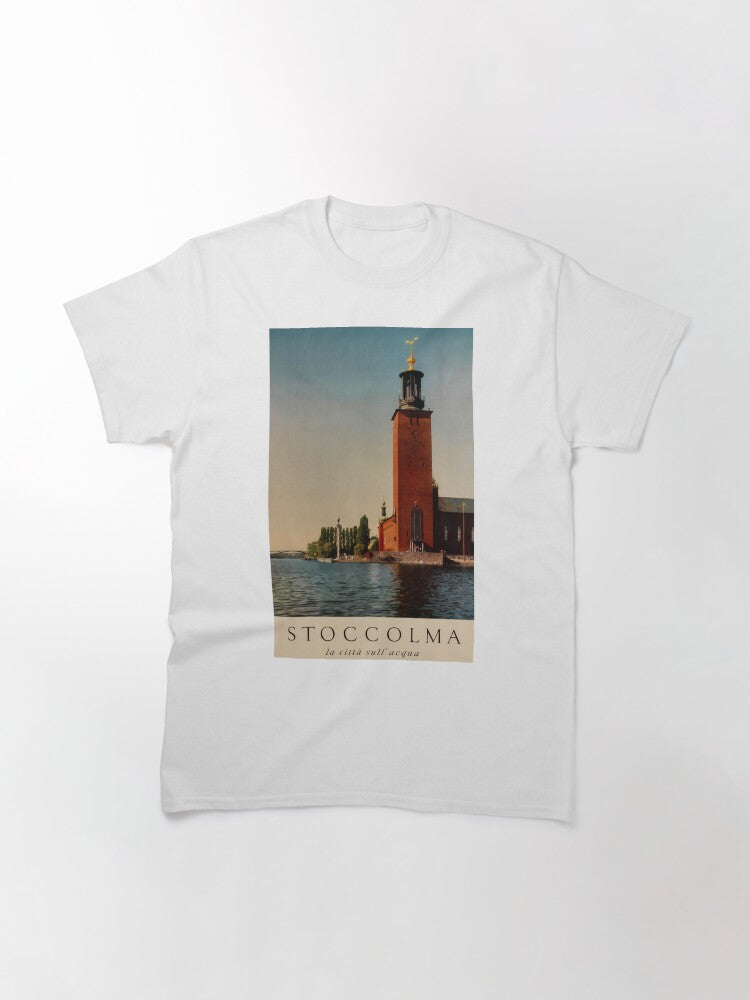 Stoccolma vintage travel poster Classic T-Shirt