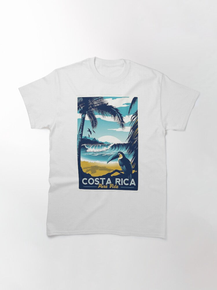 Vintage Costa Rica Travel Poster Classic T-Shirt
