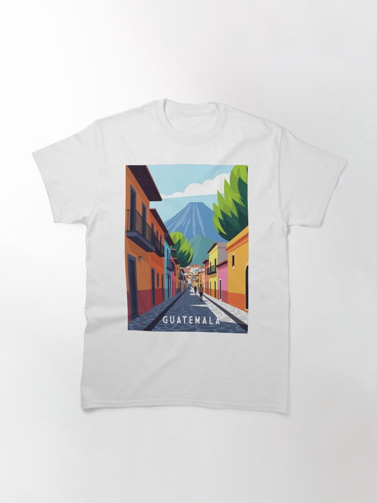 Antigua Guatemala Travel Poster Classic T-Shirt