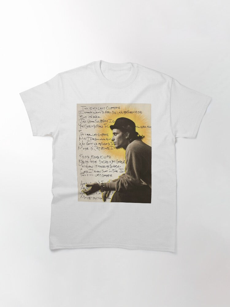 Legend Singer Man Lyric Hardwriten Minimalist Poster Classic T-Shirt