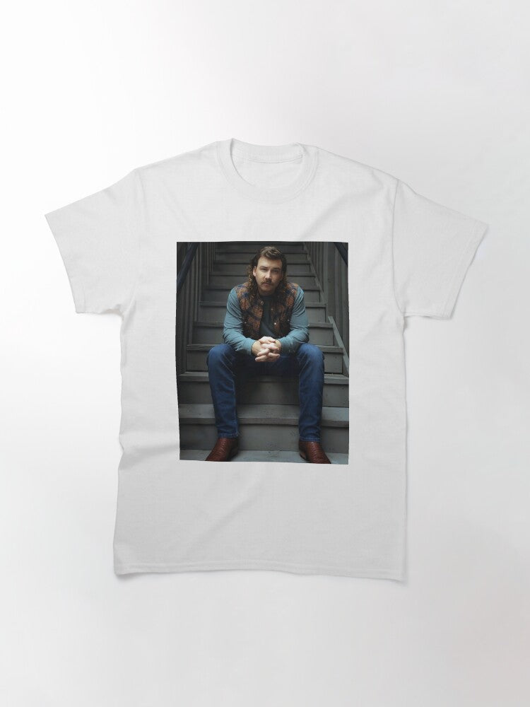 Handsome Singer Trending On The Stairs Poster Classic T-Shirt