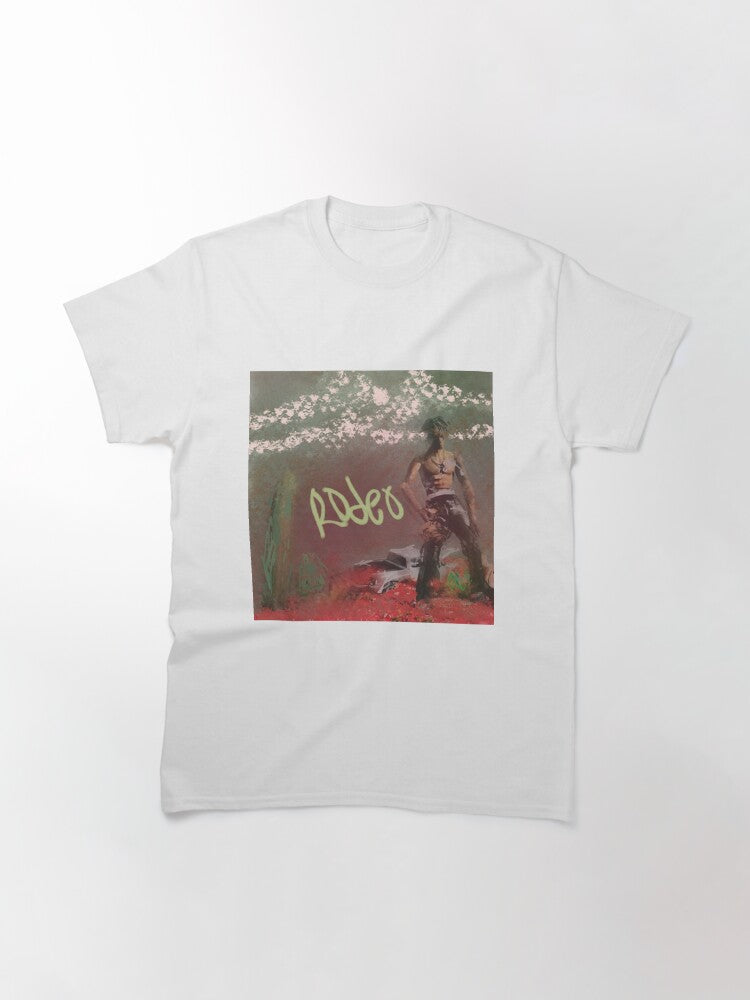 Rodeo,travis,poster,album,rap,rappers,music,fan art,wall art,graffiti,street art,portrait,sketch,digital art,shirt,print,black,dope,cool,birds trap,astro,decor Classic T-Shirt